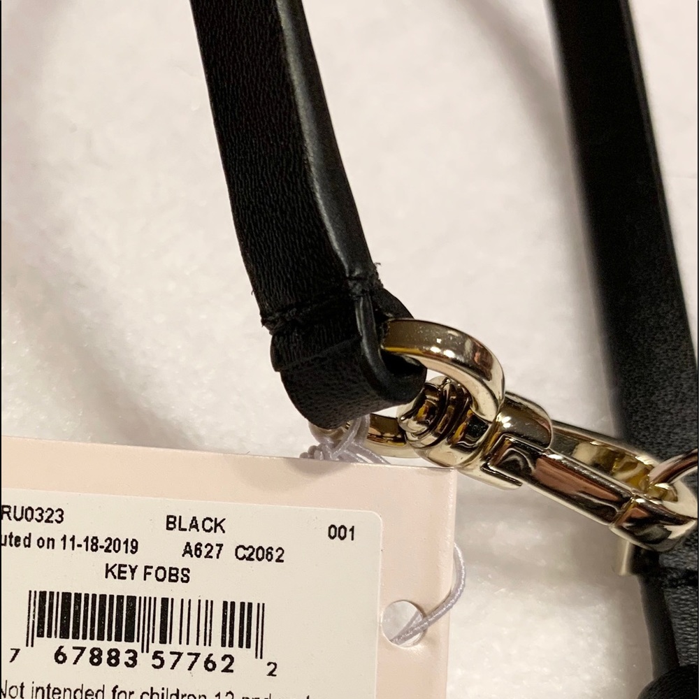 LAST 1♠️KATE SPADE CUTOUT♠️LEATHER KEYCHAIN BNWT - Picture 7 of 8